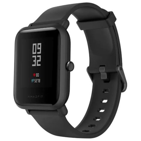 Đồng hồ thông minh Xiaomi Amazfit Bip Lite màu đen, hiển thị mặt đồng hồ đơn giản