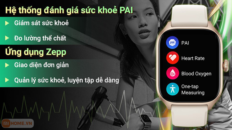 Ứng dụng Zepp quản lý dữ liệu sức khỏe từ đồng hồ thông minh Xiaomi Amazfit GTS