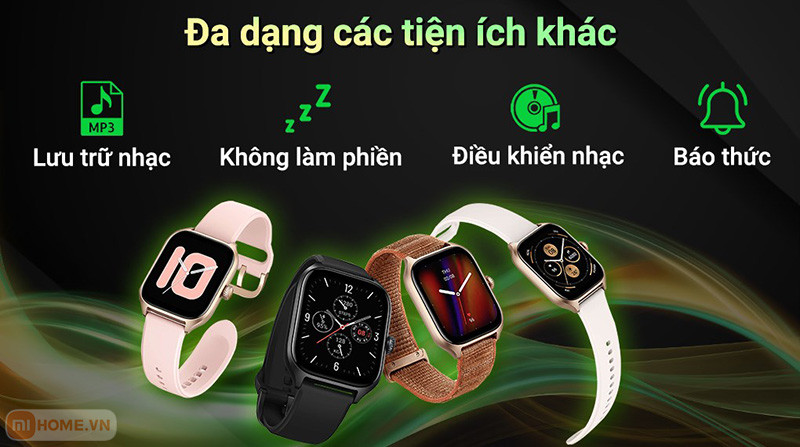 Các tiện ích thông minh tích hợp trên đồng hồ Xiaomi Amazfit GTS
