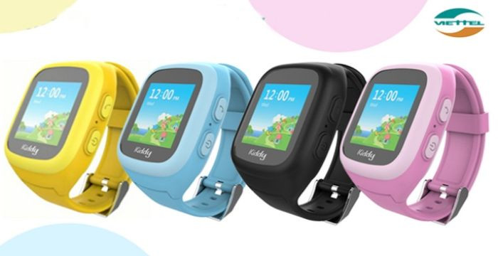 Đồng hồ Kiddy Viettel với thiết kế màu sắc, tích hợp định vị GPS cho trẻ em
