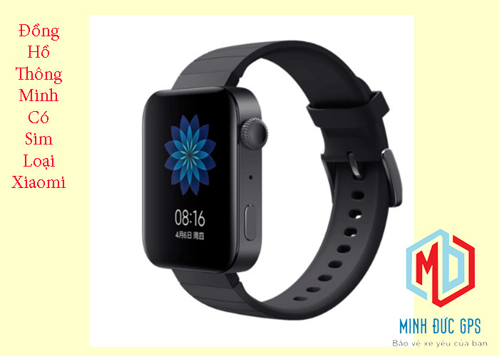 Giao diện hiển thị tính năng của đồng hồ thông minh Xiaomi Mi Watch, nhấn mạnh cấu hình mạnh mẽ và thời lượng pin.