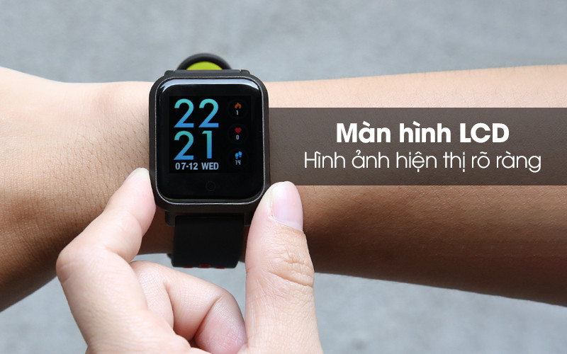 Màn hình LCD sắc nét trên đồng hồ thông minh Colmi S9 Plus