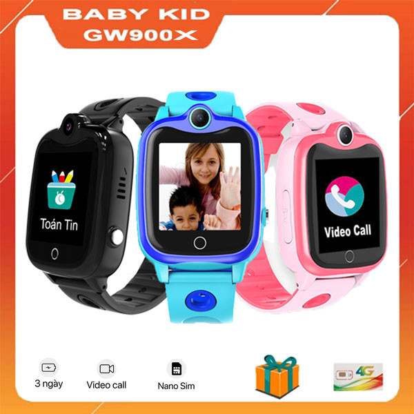 Đồng hồ thông minh định vị trẻ em BabyKid GW900X hỗ trợ gọi video call