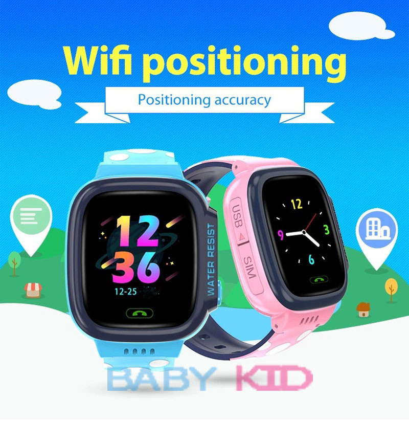 Đồng hồ định vị GPS cho trẻ em chống nước hiển thị vị trí chính xác trên bản đồ