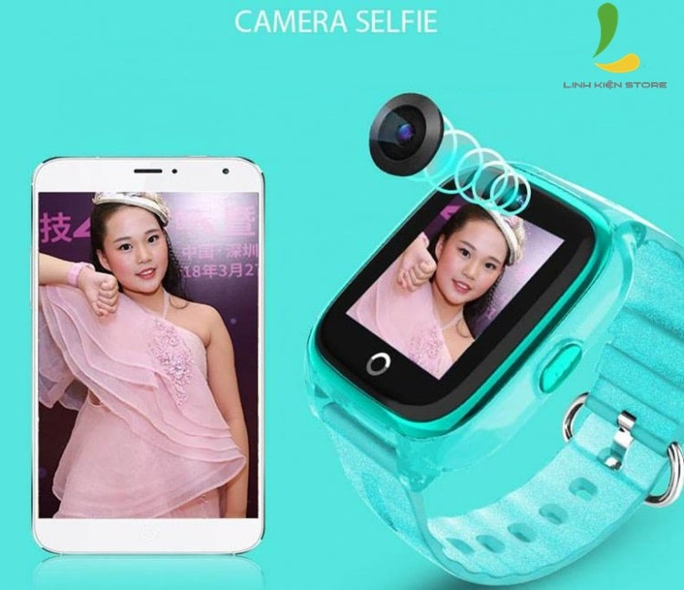 Giao diện chính của đồng hồ thông minh Wonlex KT01 hiển thị giờ và ngày