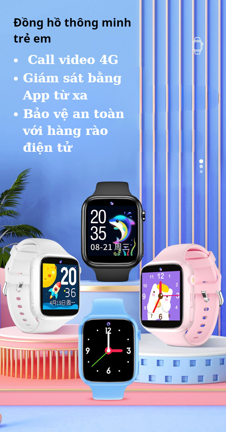 Đồng hồ định vị trẻ em Y63 màu hồng, lựa chọn hàng đầu khi sỉ đồng hồ định vị trẻ em