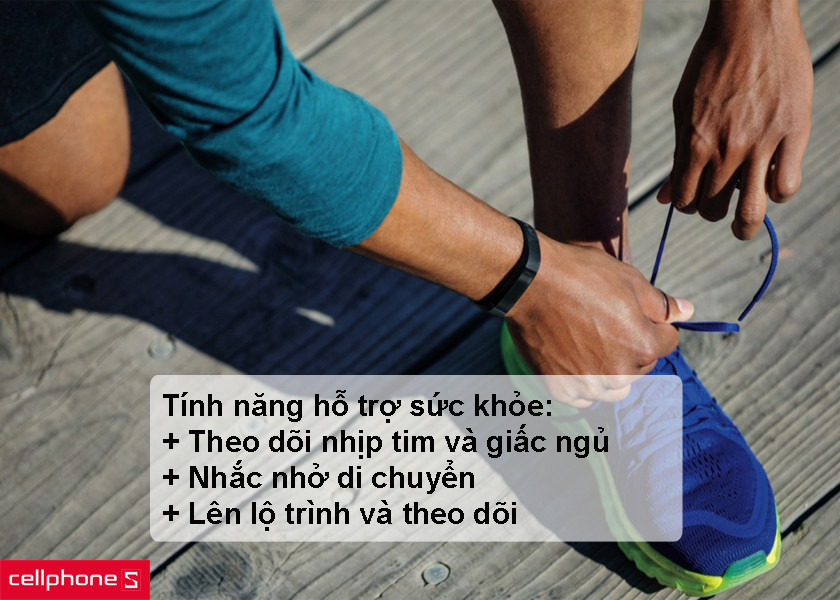 Fitbit Alta HR với các tính năng theo dõi sức khỏe và hỗ trợ tập luyện nâng cao