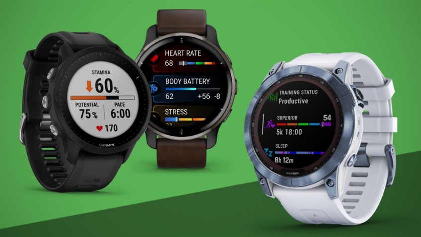 Đồng hồ Garmin đa dạng mẫu mã như đồng hồ dành cho chạy bộ, đồng hồ sử dụng ngoài trời,...