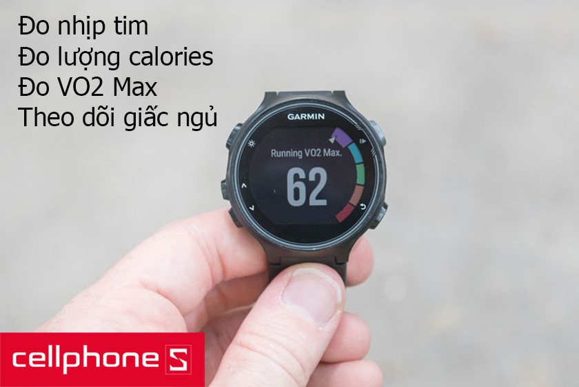 Cảm biến đo nhịp tim quang học của Forerunner 735XT