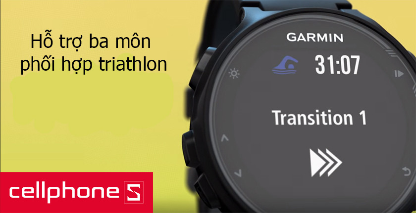 Tính năng đa môn thể thao của đồng hồ Garmin Forerunner 735XT dành cho Triathlon