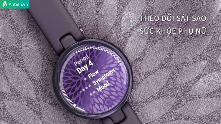 Đồng hồ thông minh Garmin Lily Sport màu hồng trên cổ tay, hỗ trợ theo dõi sức khỏe và thể thao