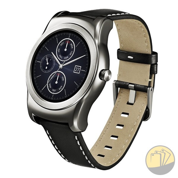LG G Watch Urbane được đeo trên cổ tay với dây da