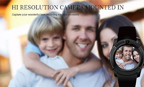 Camera tích hợp trên đồng hồ thông minh Smartwatch V8 ghi lại khoảnh khắc
