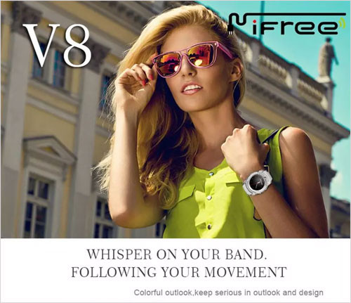 Đồng hồ thông minh Smartwatch V8 màu đen nổi bật trên cổ tay
