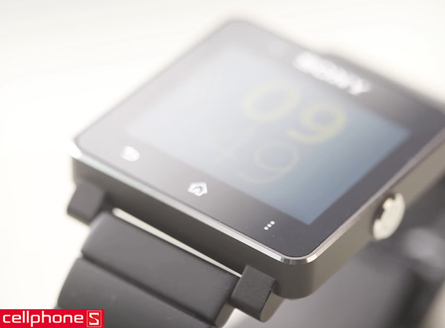 Dây đồng hồ Sony Smartwatch 2 cao su đen tinh tế, ôm trọn cổ tay