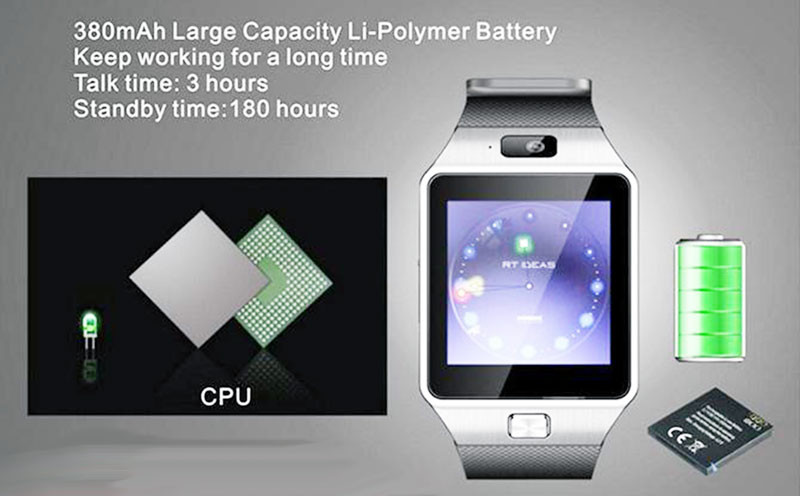 Dung lượng pin của đồng hồ thông minh Wi-Watch M9