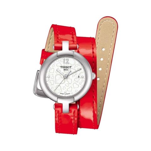 Đồng hồ Tissot nữ dây da màu đỏ tinh tế