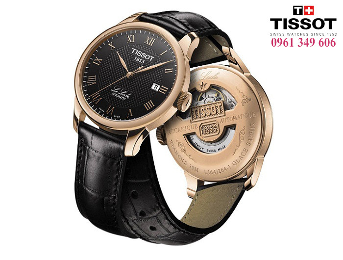 Mẫu đồng hồ nam dây da Hà Nội Tissot T41.5.423.53 mặt đen sang trọng
