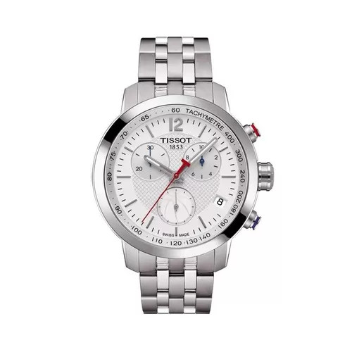 Đồng hồ Tissot 1853 6 kim nữ mặt trắng, dây kim loại, đường kính 35mm