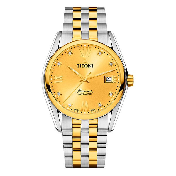 Đồng hồ nữ Titoni 23909 SY-064 mặt nhỏ dây kim loại cao cấp