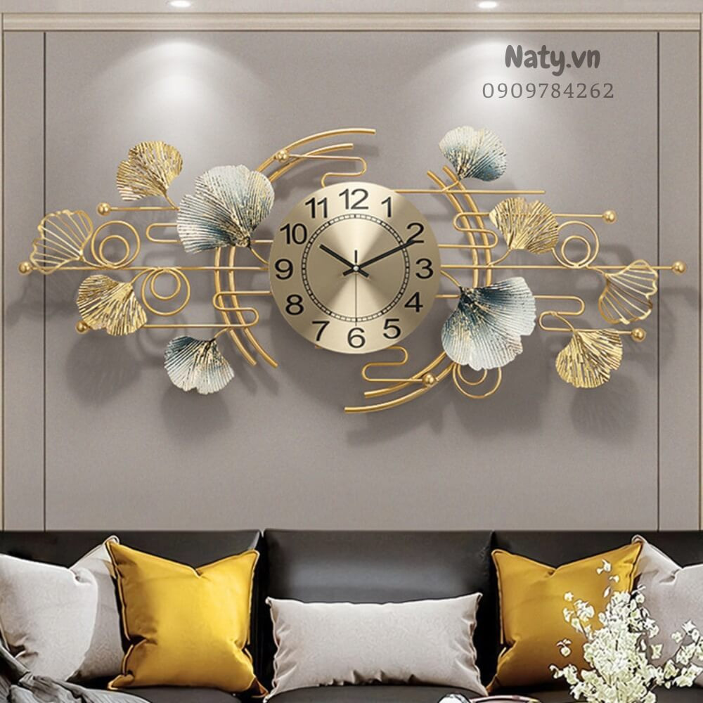 Đồng hồ treo tường trang trí phòng ngủ phong cách Bắc Âu