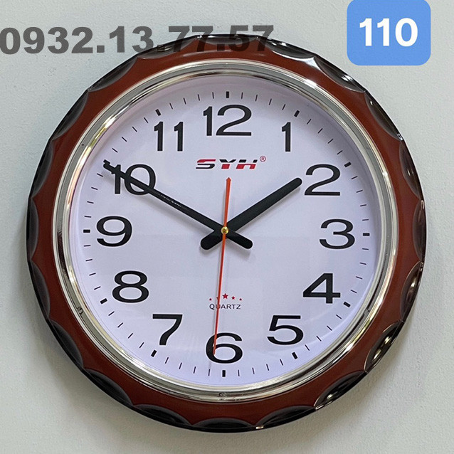 Báo giá đồng hồ treo tường in logo công ty với nhiều lựa chọn màu sắc