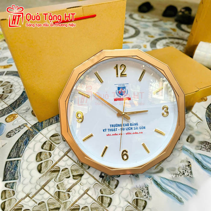 Đồng hồ treo tường 39cm đa giác