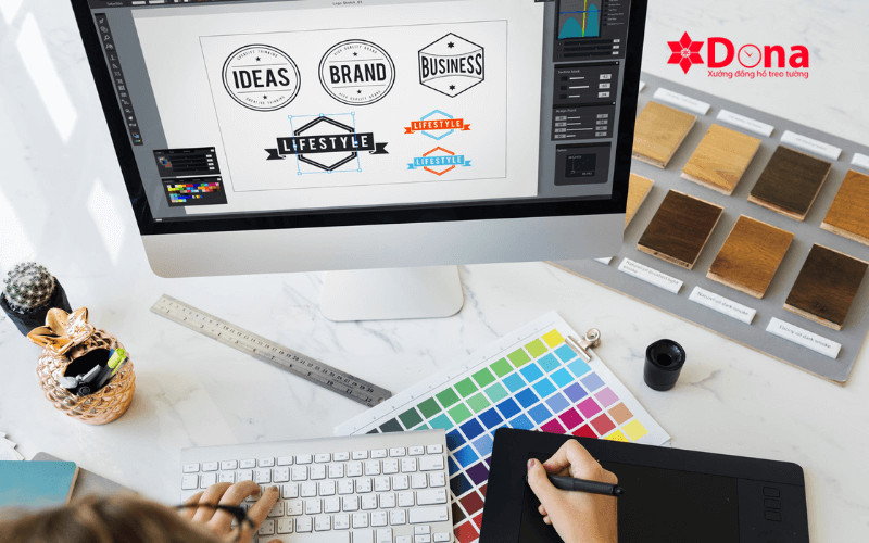 Quy trình in logo đồng hồ treo tường chuyên nghiệp và hiện đại