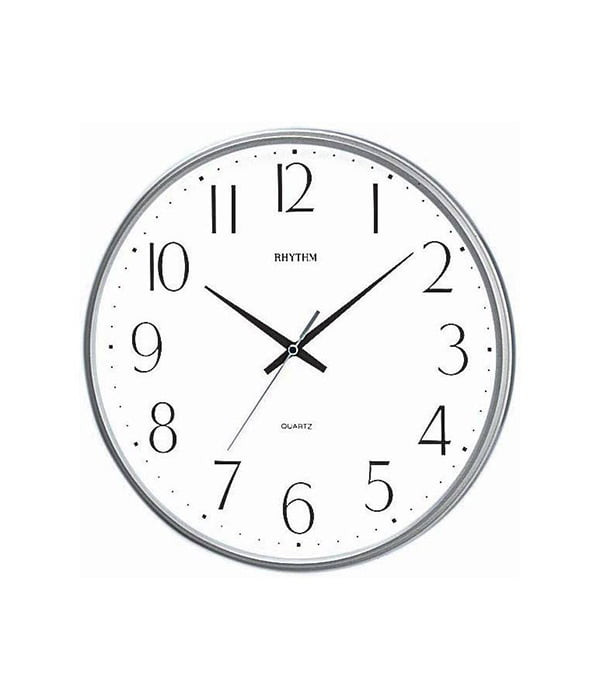Giá đồng hồ treo tường quartz Rhythm CMG817NR19 mặt tròn trắng tinh tế
