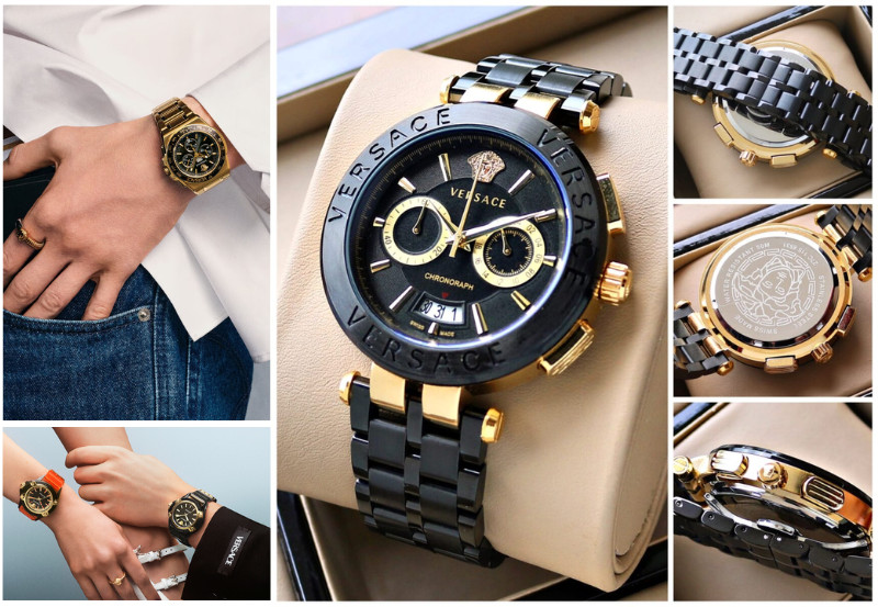 Sự tỉ mỉ trong từng chi tiết hoàn thiện của đồng hồ Versace, từ mặt số đến dây đeo, khẳng định chất lượng cao cấp của thương hiệu thời trang đến từ nước Ý.