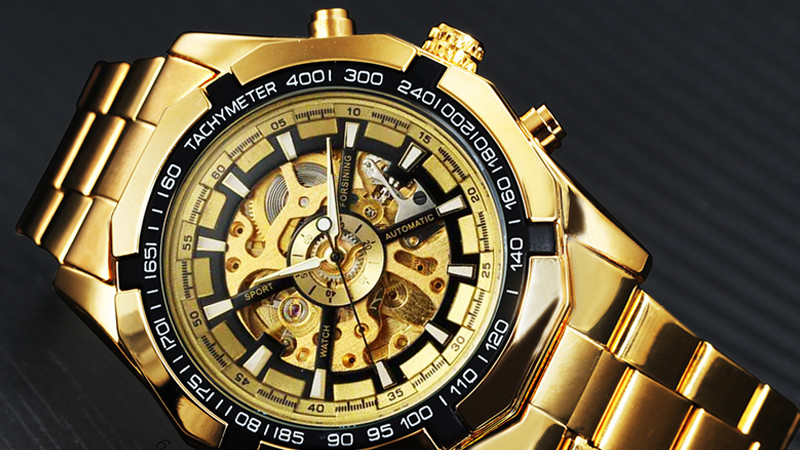Đồng hồ cơ Winner nữ 161 thiết kế lộ máy