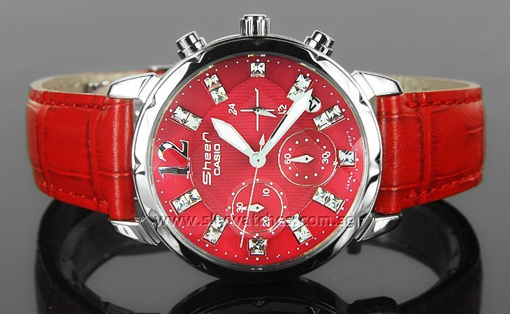Đồng hồ nữ Casio Sheen SHN-5010L dây da màu nâu sang trọng