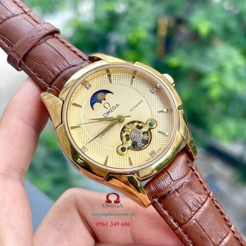 Đồng hồ Omega cơ dây da: Biểu tượng đẳng cấp và sự tinh tế vượt thời gian
