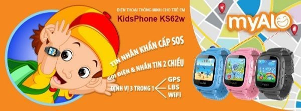 Đồng hồ thông minh cho trẻ em Myalo Kidsphone KS62W với giao diện thân thiện, đa tính năng