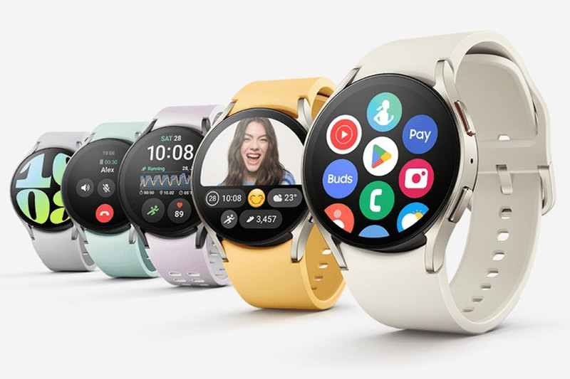 Đồng hồ thông minh Samsung Galaxy Watch6 BT 40mm màu vàng hồng, phụ kiện tinh tế cho phái nữ