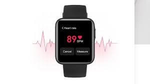 Xiaomi Mi Watch Lite hiển thị các tính năng theo dõi sức khỏe như nhịp tim, giấc ngủ
