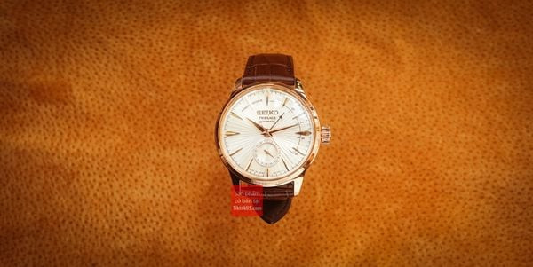 Cận cảnh mặt số và bộ kim sắc nét của đồng hồ nam cao cấp Seiko Presage SSA346J1