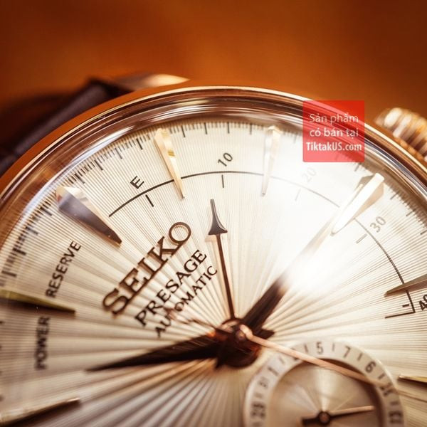 Mặt đáy xuyên thấu lộ máy 4R của đồng hồ nam cao cấp Seiko Presage
