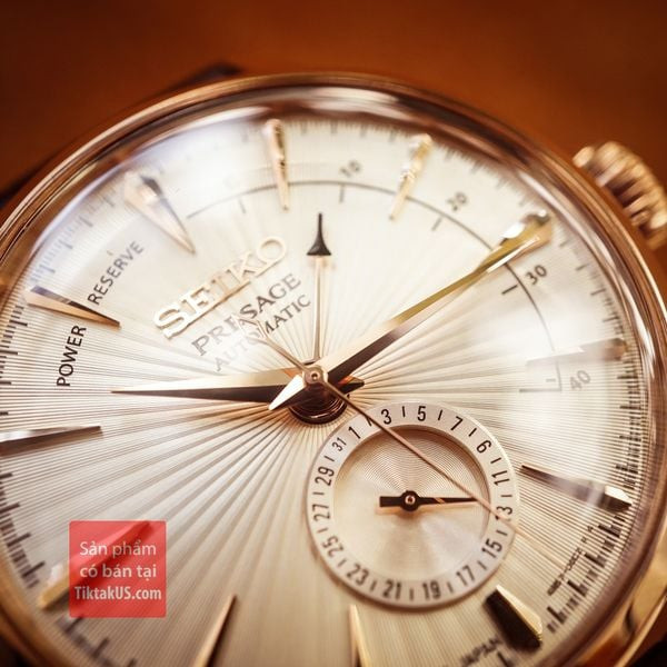 Chi tiết đồng hồ báo mức năng lượng trên mặt số của Seiko nam cao cấp SSA346J1