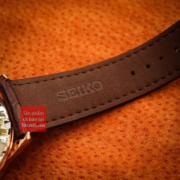 Toàn cảnh đồng hồ nam cao cấp Seiko Presage SSA346J1 trên mặt phẳng