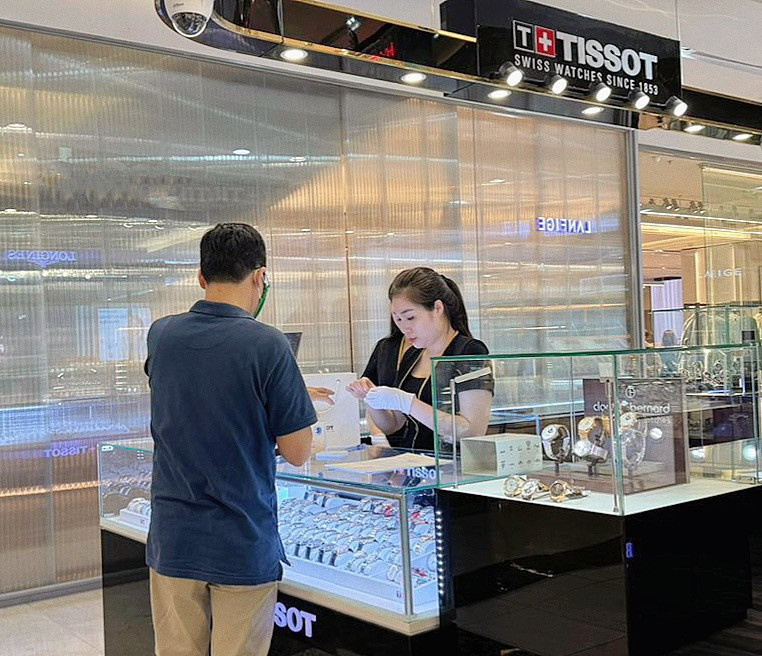 Màn hình xác nhận đăng ký bảo hành đồng hồ Tissot trực tuyến thành công