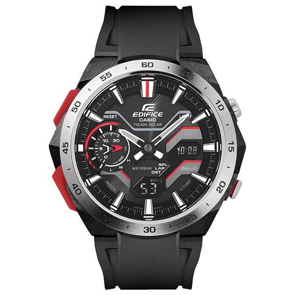 Đồng hồ nam EDIFICE CASIO ECB-2200P-1ADF với dây đeo thể thao.