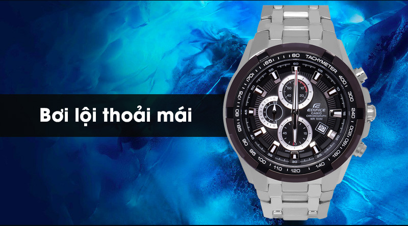 Đồng hồ nam Edifice Casio EF-539D-1AVUDF thoải mái đeo cả khi bơi lội