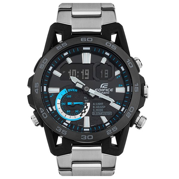 Đồng hồ nam EDIFICE CASIO ECB-40DB-1ADF với mặt số phức tạp.