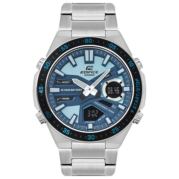 Đồng hồ nam EDIFICE CASIO EFV-C110D-2BDF với mặt số rõ ràng.