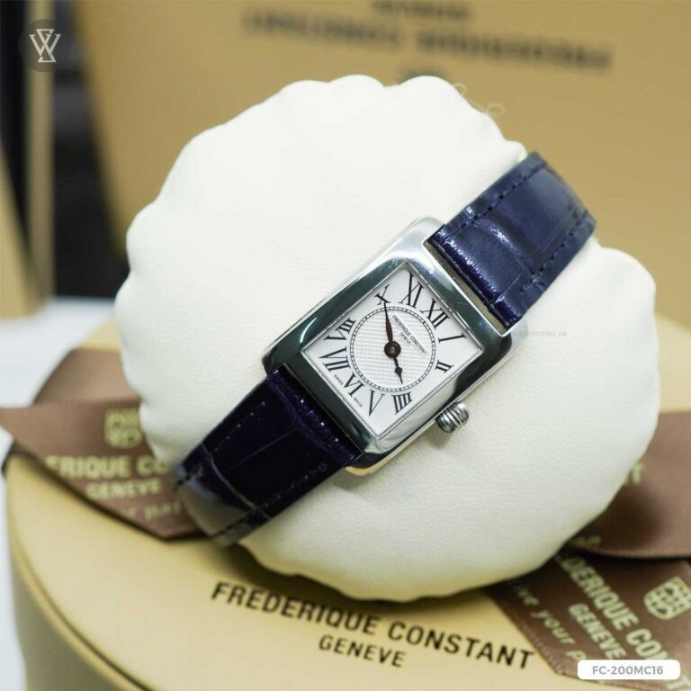 Đồng hồ Frederique Constant (FC) nữ với thiết kế mặt số lộ tim quyến rũ, thể hiện sự tinh hoa chế tác và đẳng cấp của các hãng đồng hồ nổi tiếng cho nữ