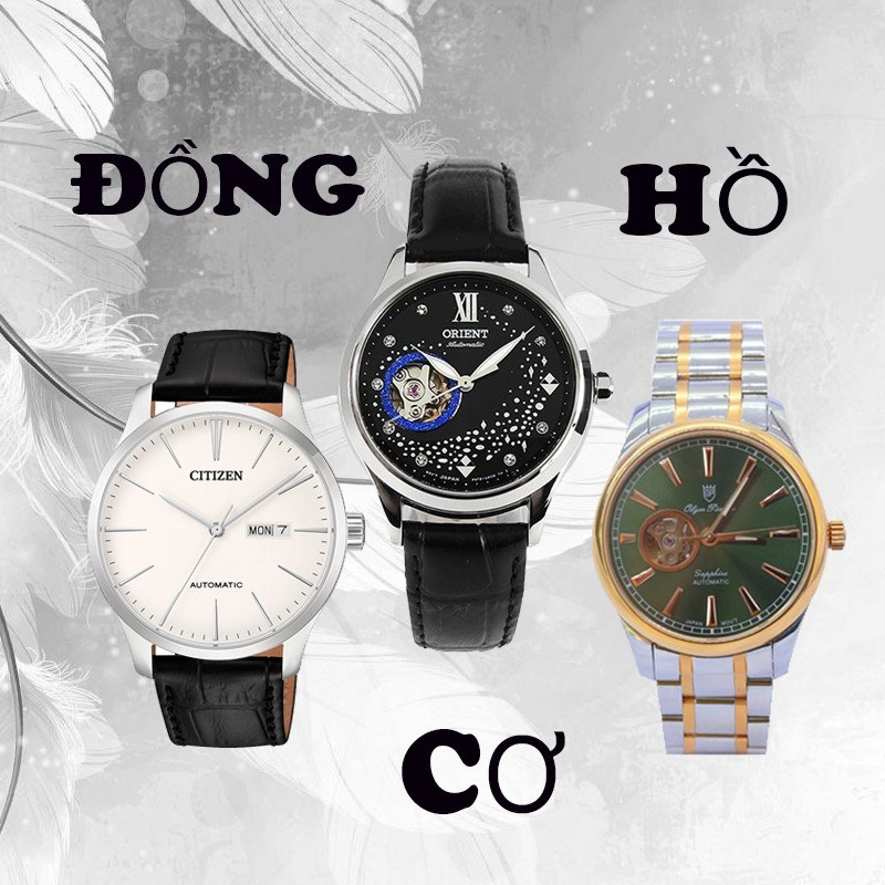 Bộ máy đồng hồ Automatic cơ với bánh đà và các chi tiết phức tạp