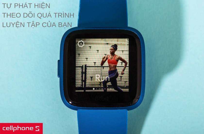 Tính năng theo dõi lượng calories tiêu thụ trên Fitbit Versa Lite trong quá trình luyện tập thể thao