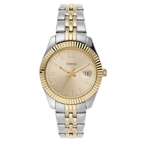 Đồng hồ Fossil nữ mặt tròn ES4949 dây kim loại bạc