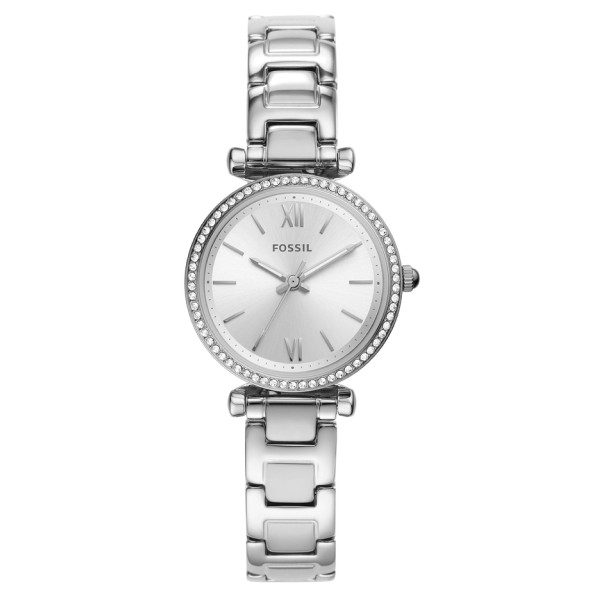 Đồng hồ Fossil nữ mặt tròn ES4956 dây kim loại bạc